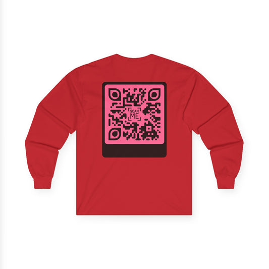 Scannable 'Someone Loves You' QR Long Sleeve Tee