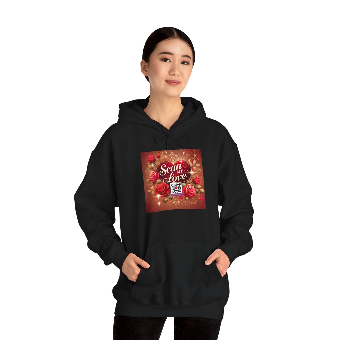 Scan My Love - Unisex Heavy Blend™ Hooded Sweatshirt