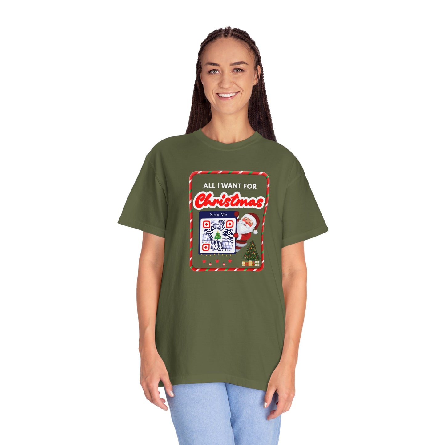 Unisex Christmas Spirit Garment-Dyed Shirt