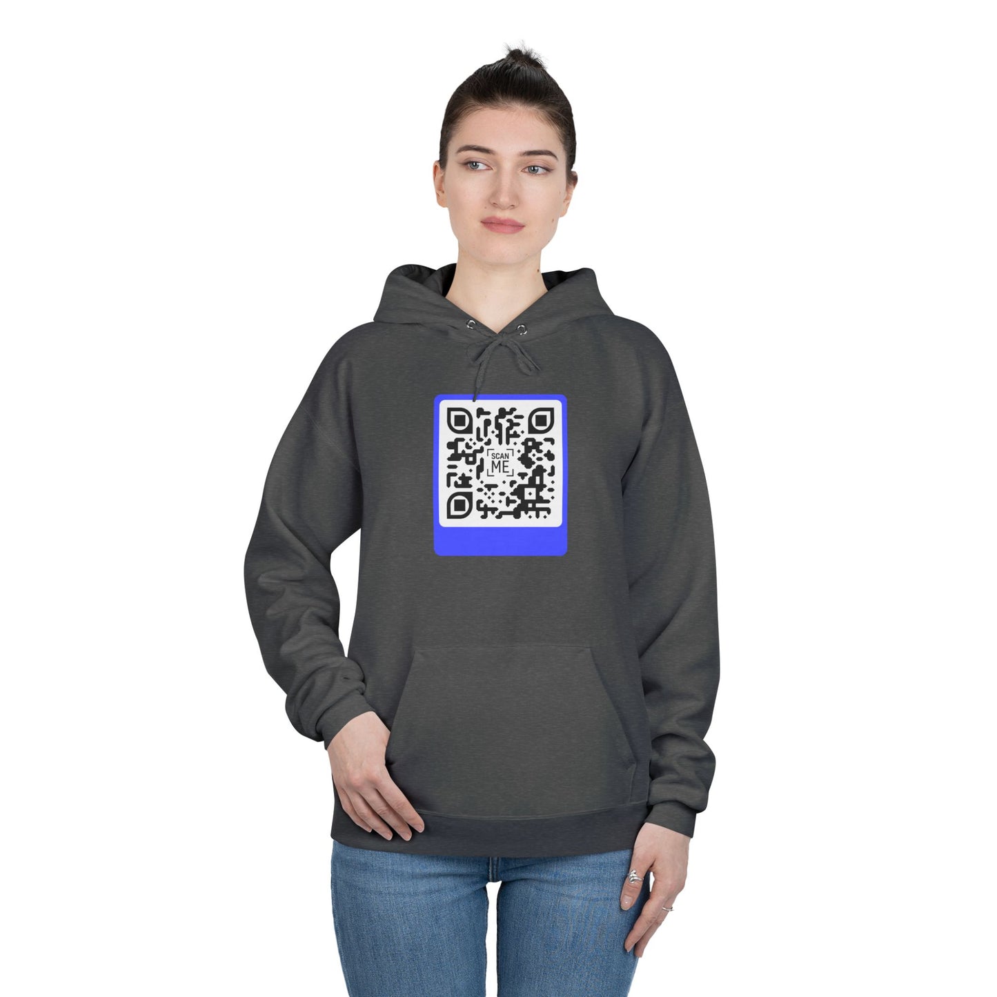 Scannable 'Smile' QR Code Hoodie