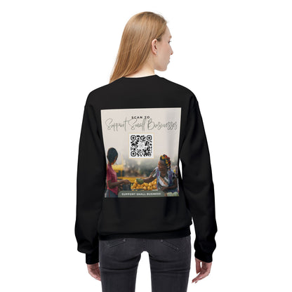 Support Small Business - Unisex Midweight Softstyle Fleece Crewneck Sweatshirt
