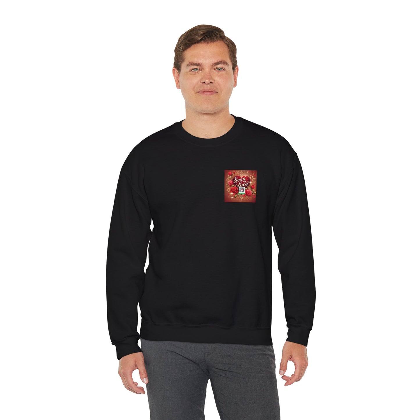 Scan My Love - Unisex Heavy Blend™ Crewneck Sweatshirt