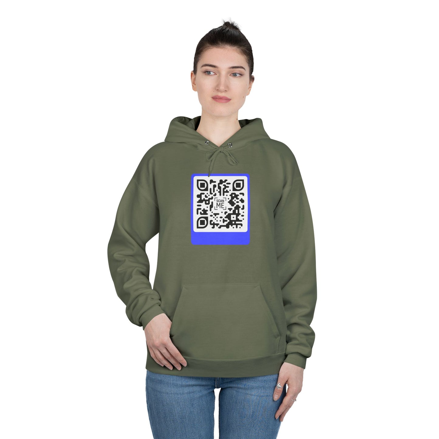 Scannable 'Smile' QR Code Hoodie