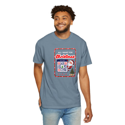 Unisex Christmas Spirit Garment-Dyed Shirt