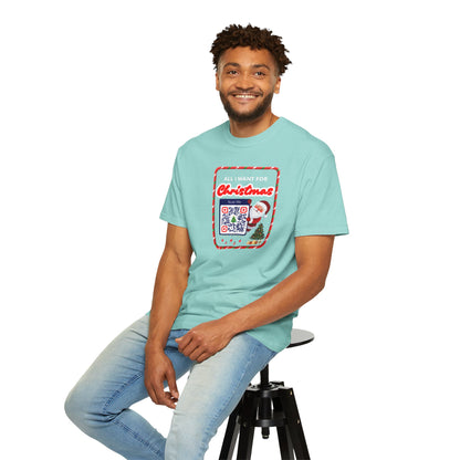 Unisex Christmas Spirit Garment-Dyed Shirt
