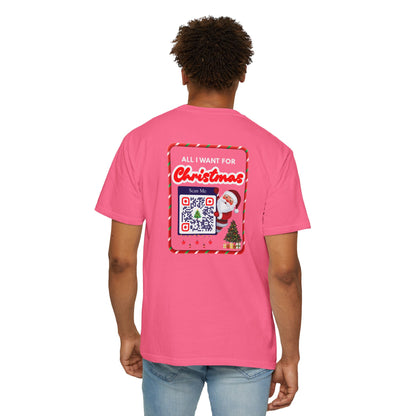 Unisex Christmas Spirit Garment-Dyed Shirt