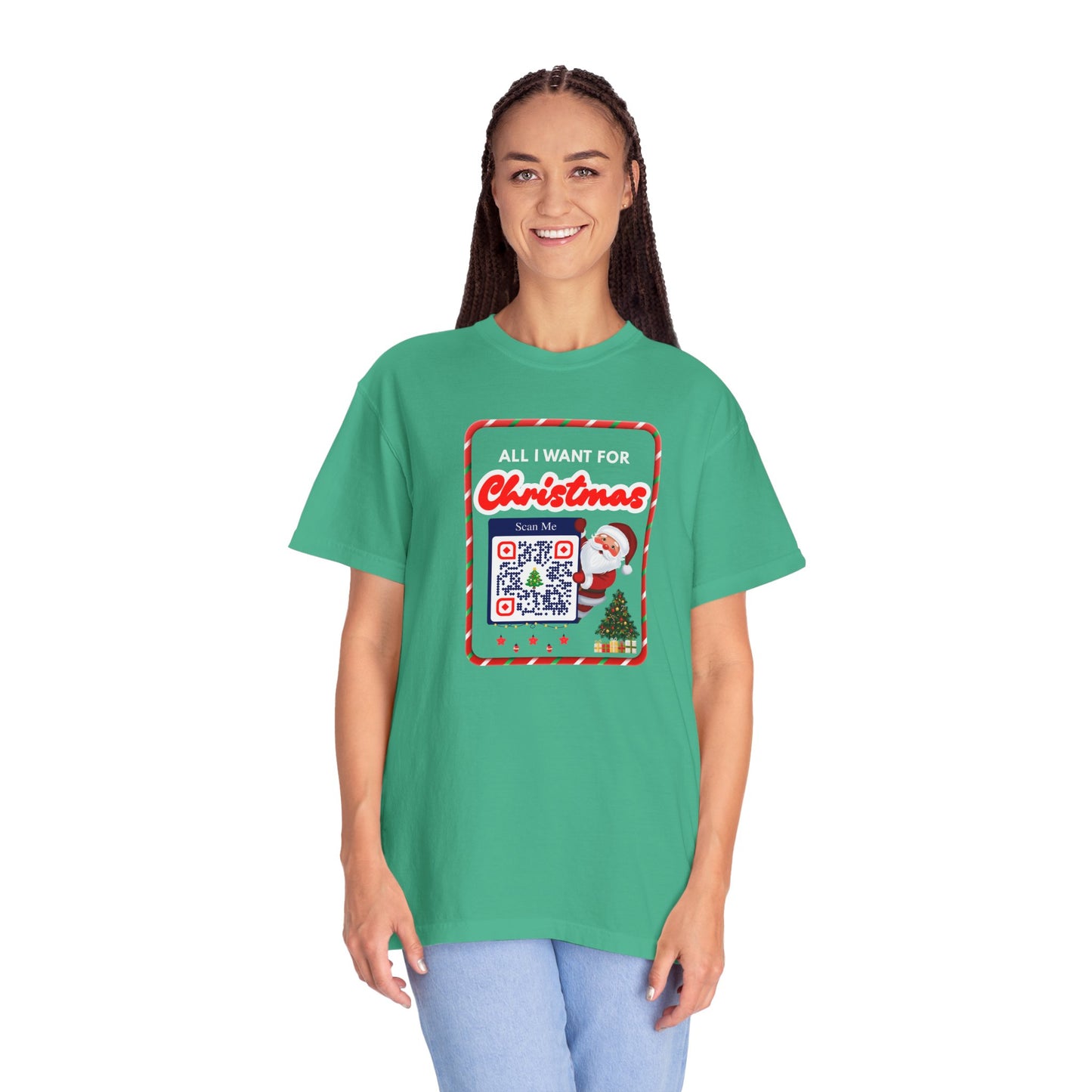 Unisex Christmas Spirit Garment-Dyed Shirt