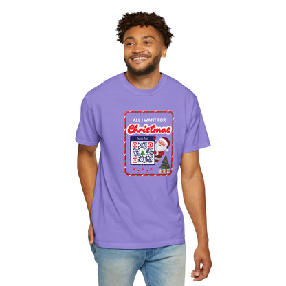 Unisex Christmas Spirit Garment-Dyed Shirt