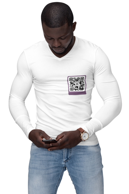 QR Long Sleeve Tee - Scannable 'Awesome'