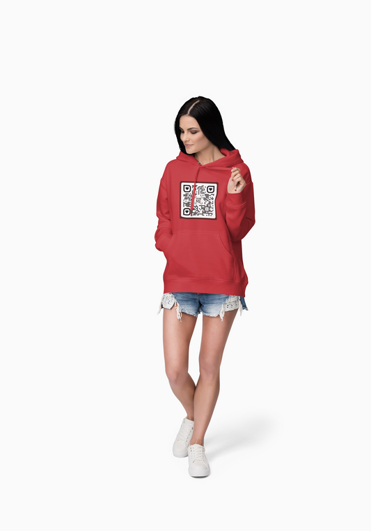 Scannable ‘Spread Love’ QR Hoodie