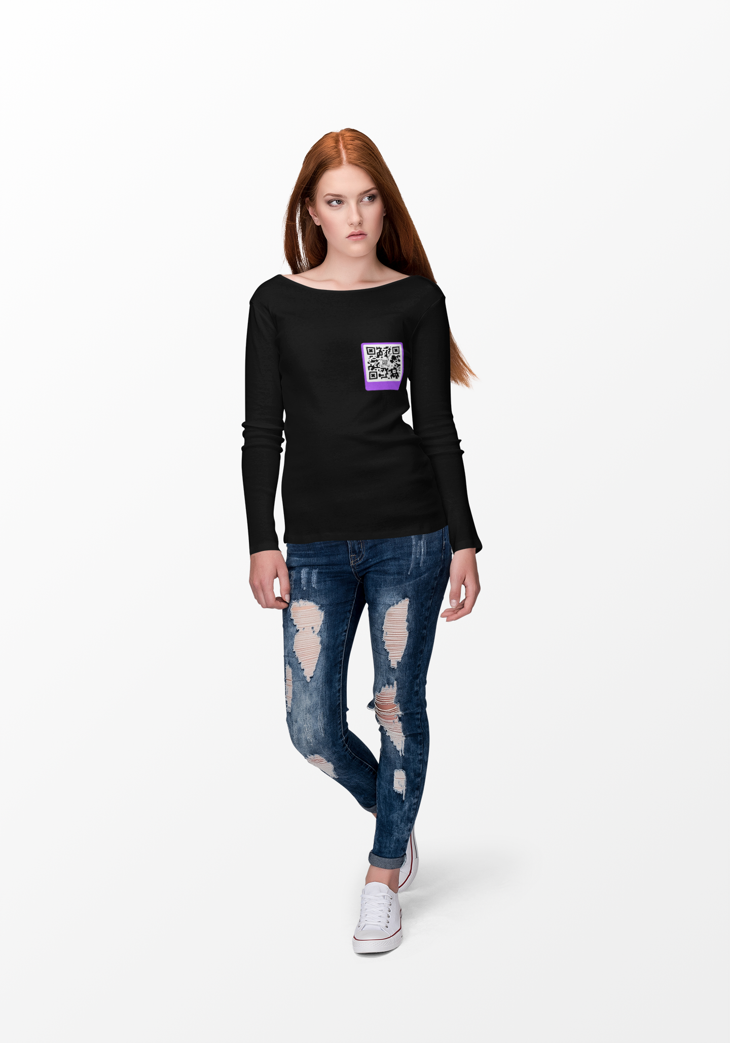 Greatness Scannable QR Long Sleeve Tee