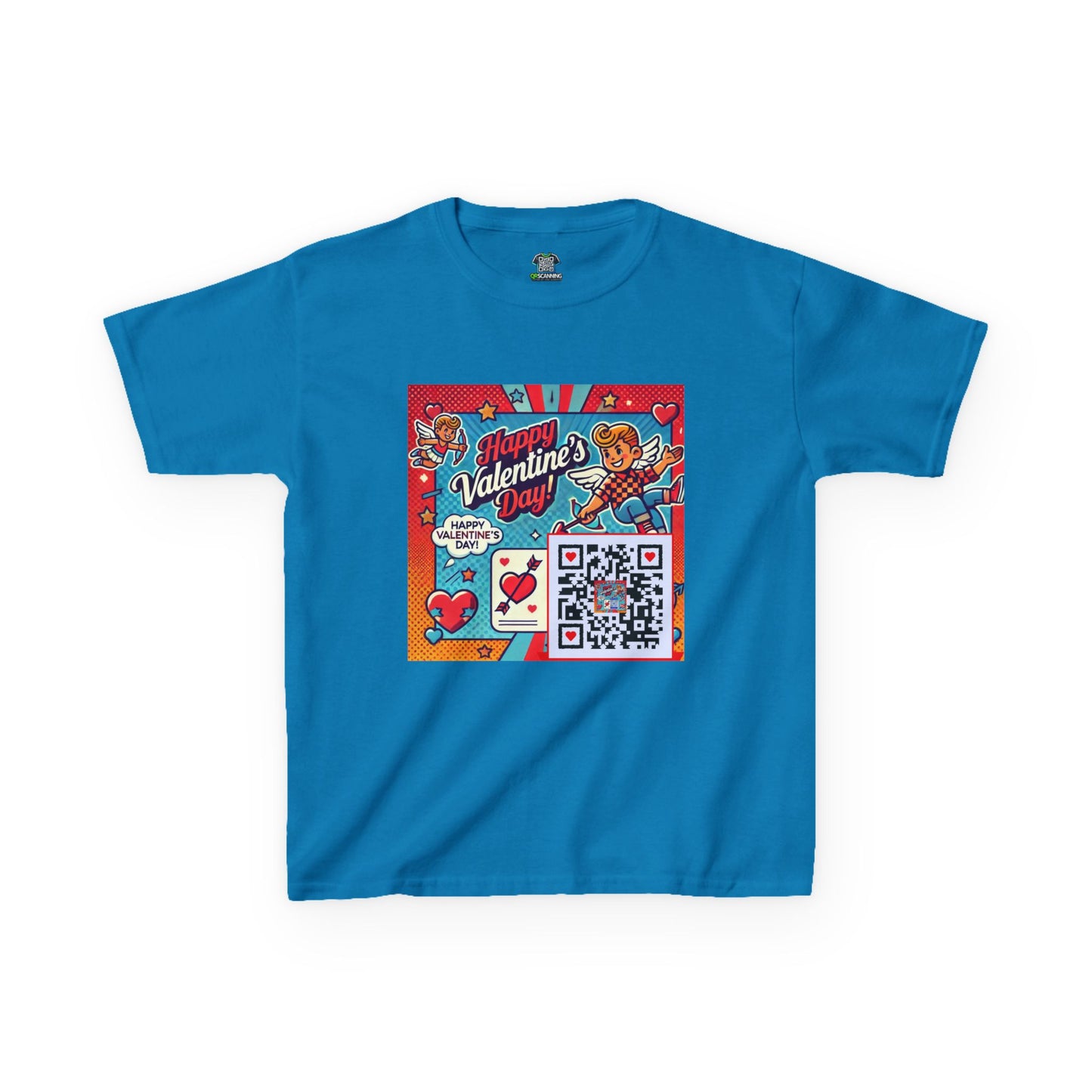 Valentines Day QR Code Kids Tee