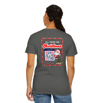 Unisex Christmas Spirit Garment-Dyed Shirt