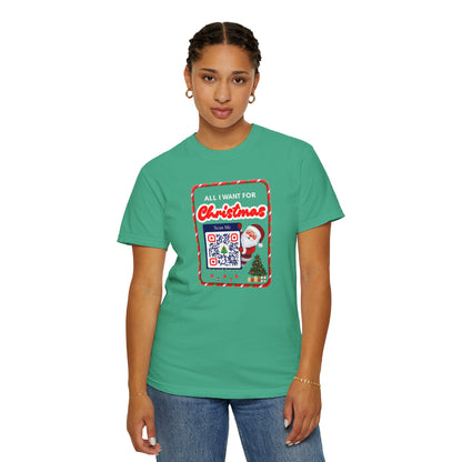Unisex Christmas Spirit Garment-Dyed Shirt