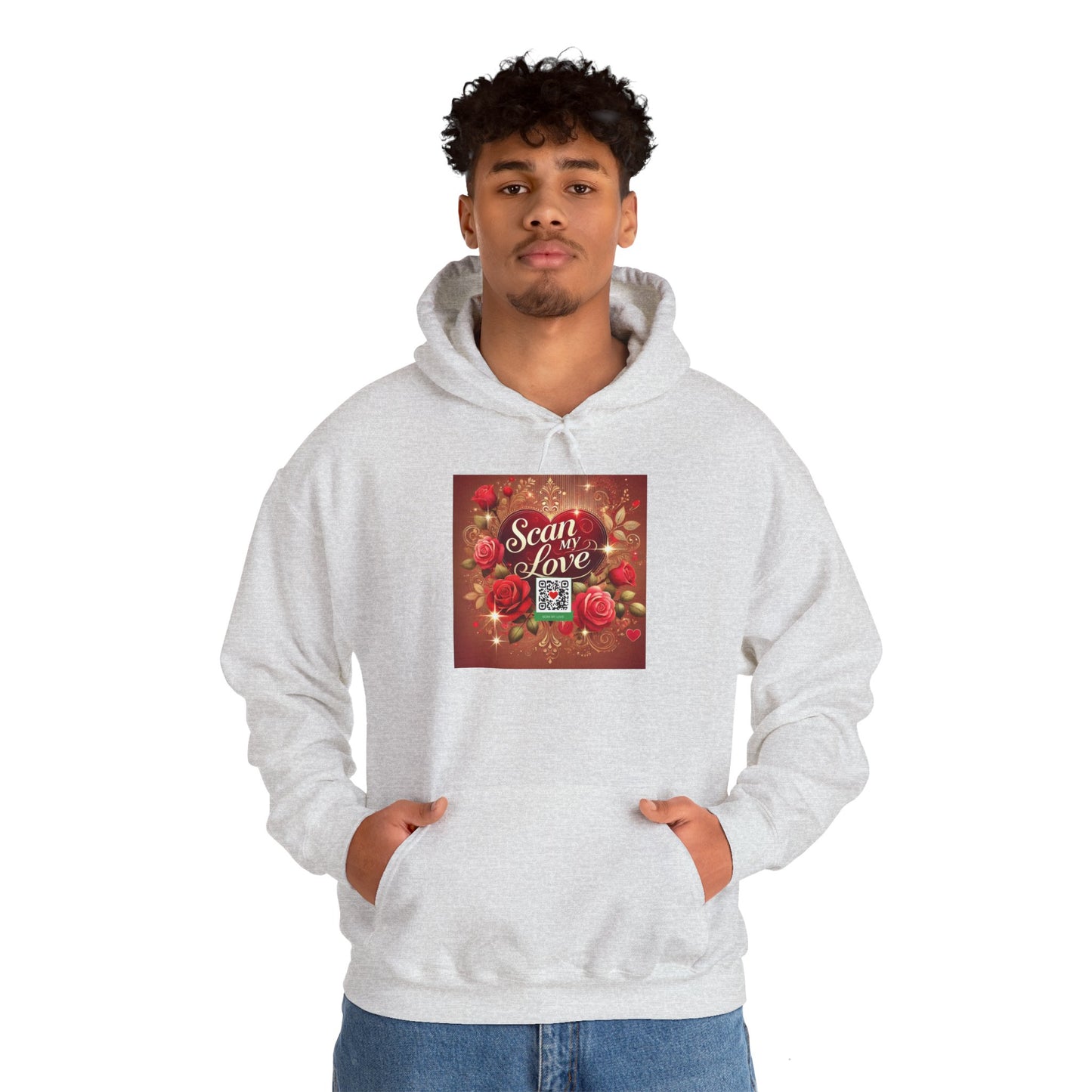 Scan My Love - Unisex Heavy Blend™ Hooded Sweatshirt