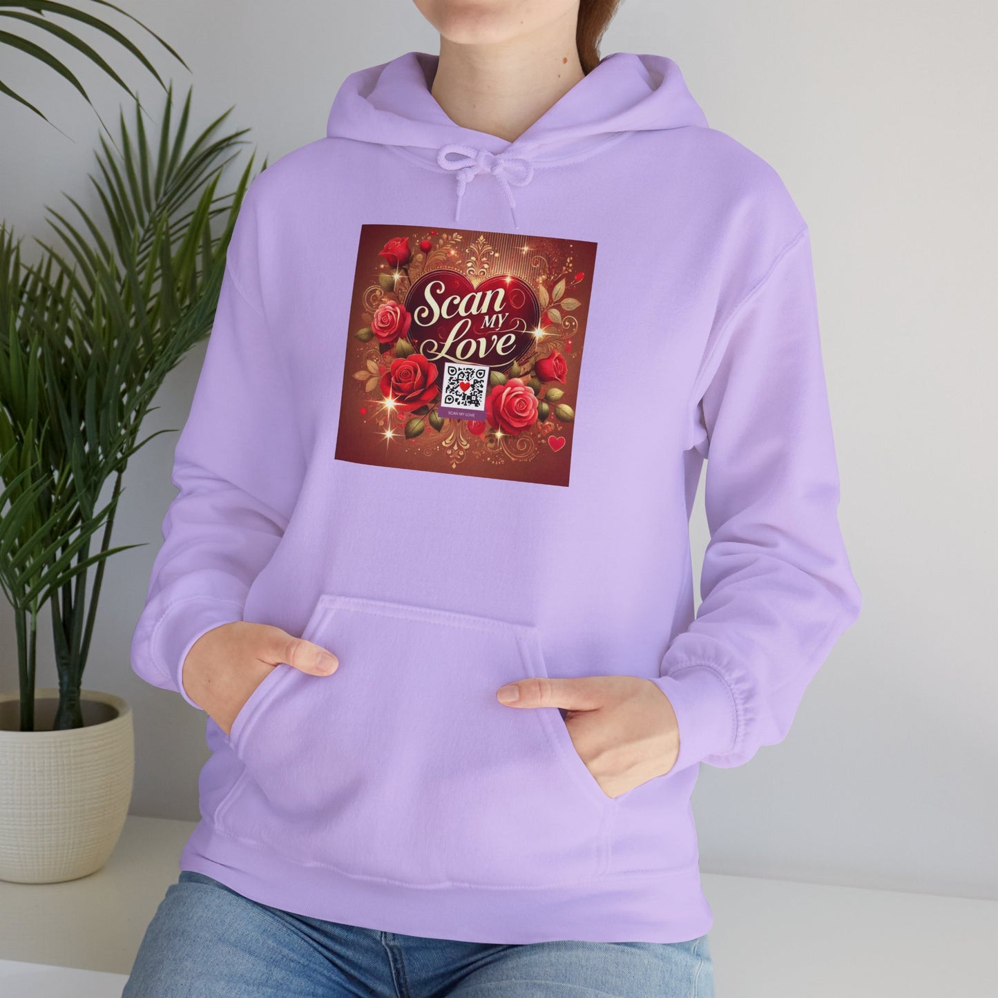 Scan My Love - Unisex Heavy Blend™ Hooded Sweatshirt