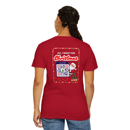 Unisex Christmas Spirit Garment-Dyed Shirt
