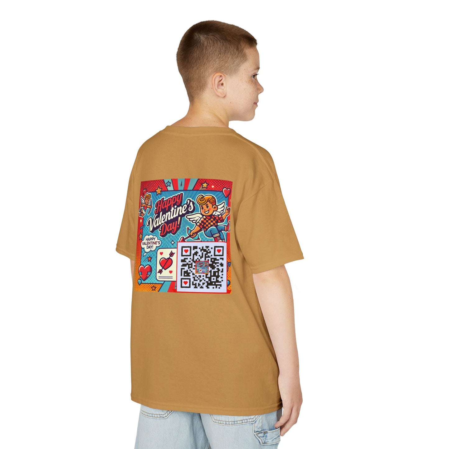 Valentines Day QR Code Kids Tee