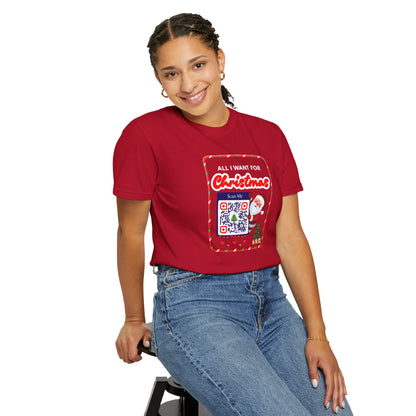 Unisex Christmas Spirit Garment-Dyed Shirt