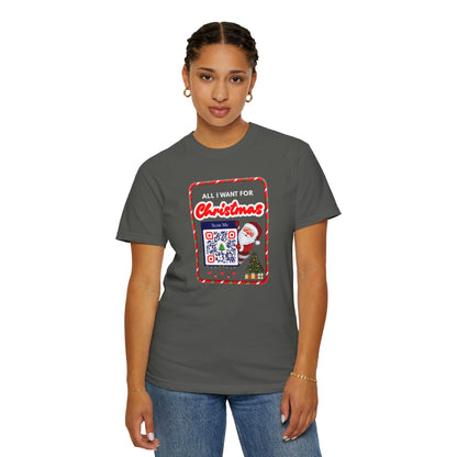 Unisex Christmas Spirit Garment-Dyed Shirt