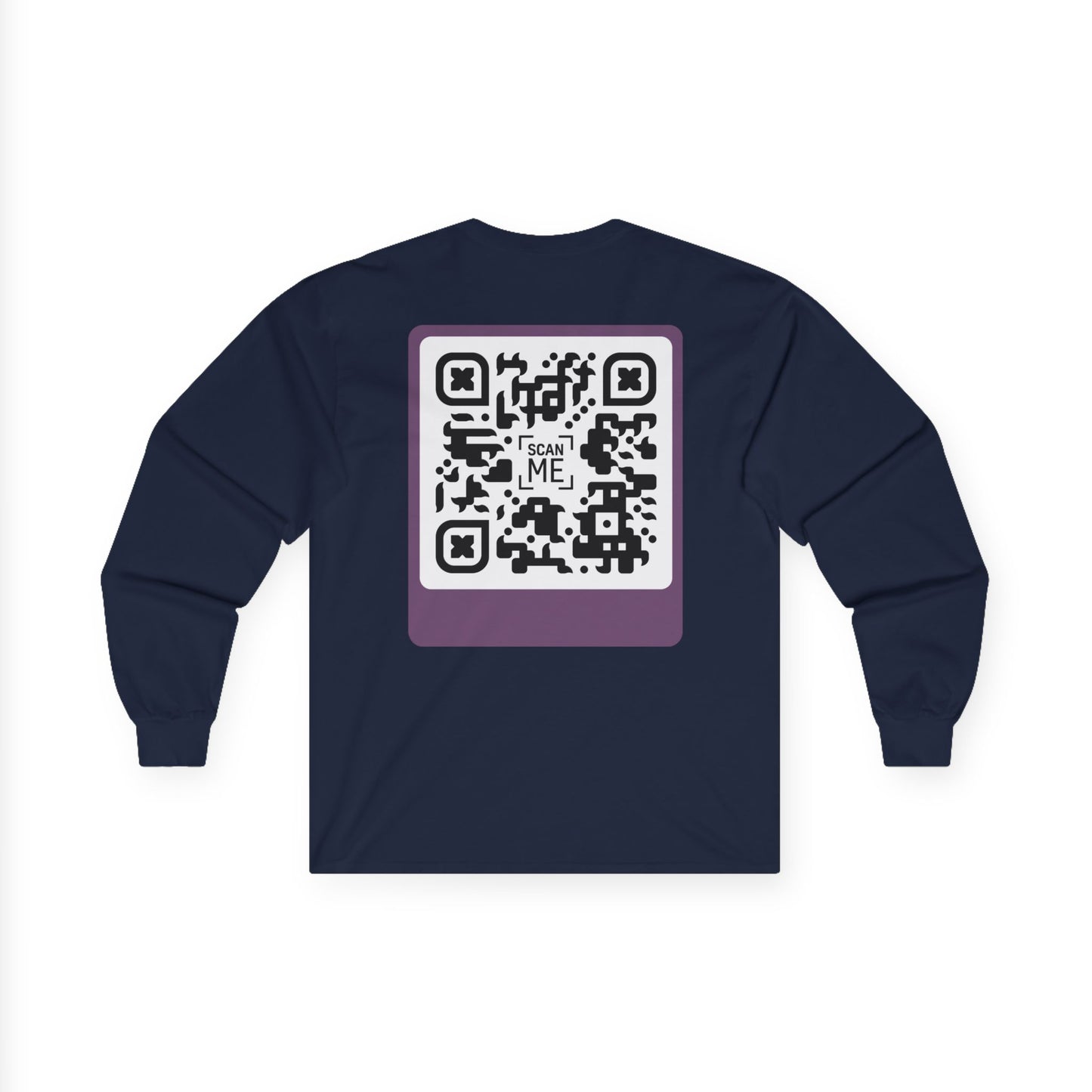 QR Long Sleeve Tee - Scannable 'Awesome'