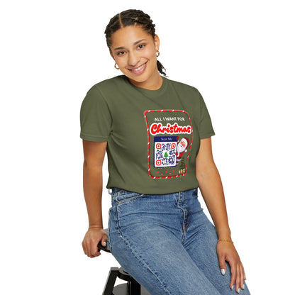 Unisex Christmas Spirit Garment-Dyed Shirt
