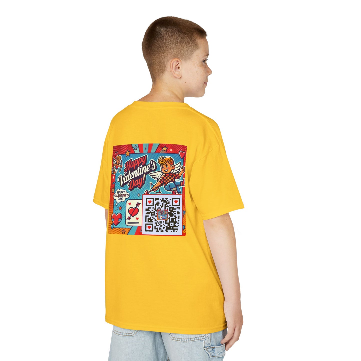 Valentines Day QR Code Kids Tee