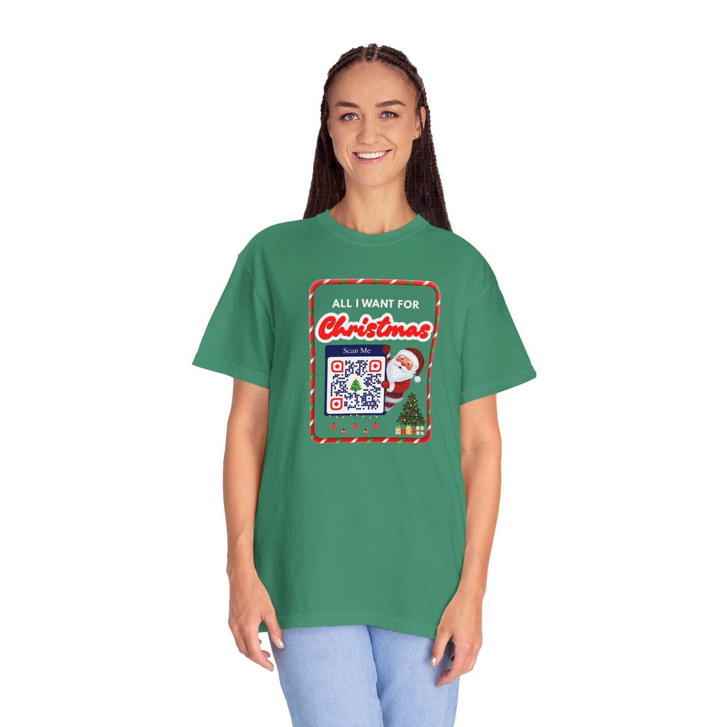 Unisex Christmas Spirit Garment-Dyed Shirt