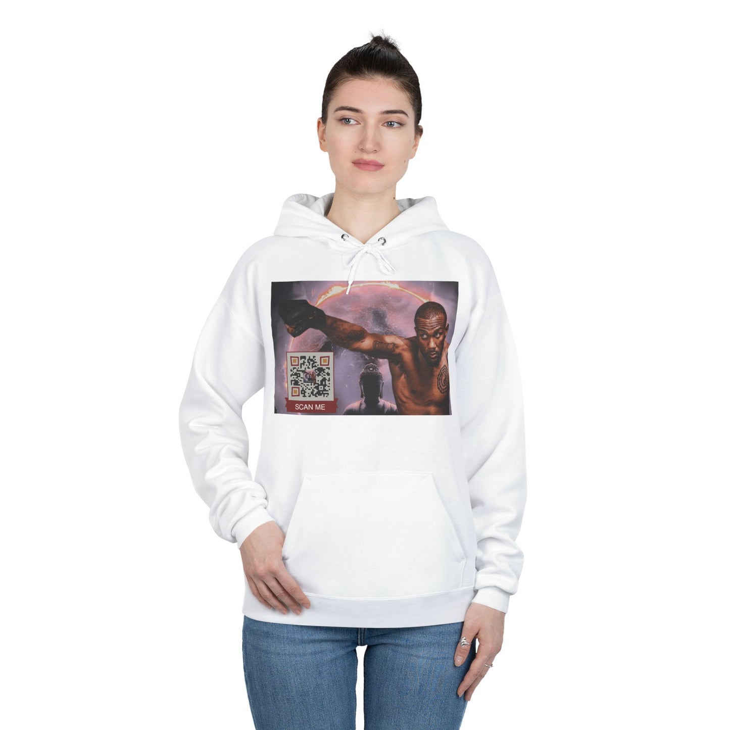 QR Custom "Sacred Beast" Unisex EcoSmart® Pullover Hoodie Sweatshirt