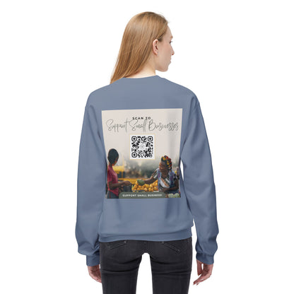 Support Small Business - Unisex Midweight Softstyle Fleece Crewneck Sweatshirt