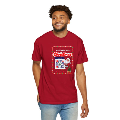 Unisex Christmas Spirit Garment-Dyed Shirt