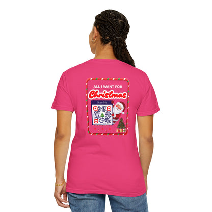Unisex Christmas Spirit Garment-Dyed Shirt