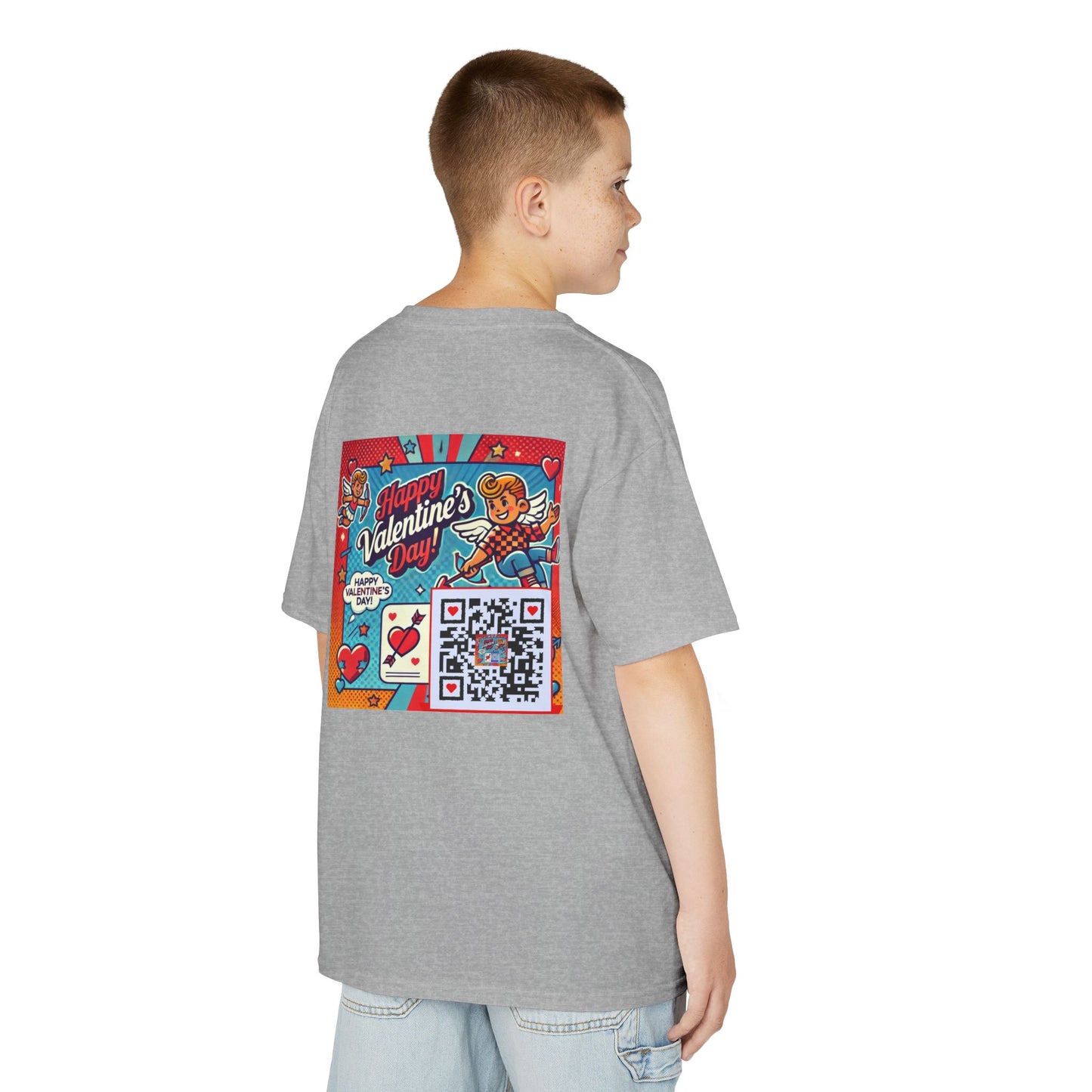 Valentines Day QR Code Kids Tee