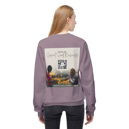 Support Small Business - Unisex Midweight Softstyle Fleece Crewneck Sweatshirt
