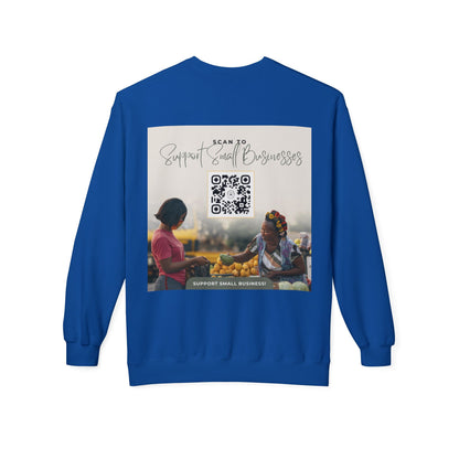 Support Small Business - Unisex Midweight Softstyle Fleece Crewneck Sweatshirt