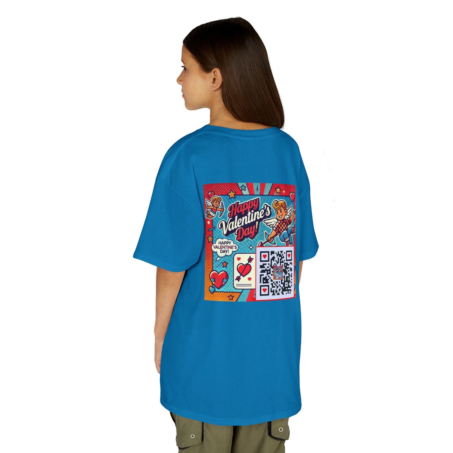 Valentines Day QR Code Kids Tee