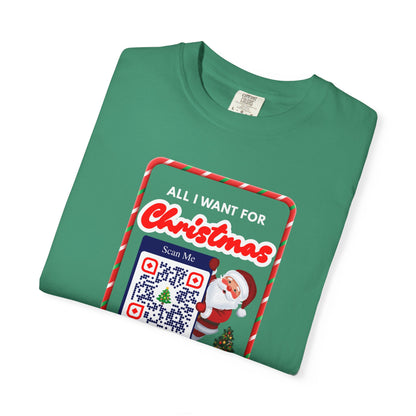 Unisex Christmas Spirit Garment-Dyed Shirt