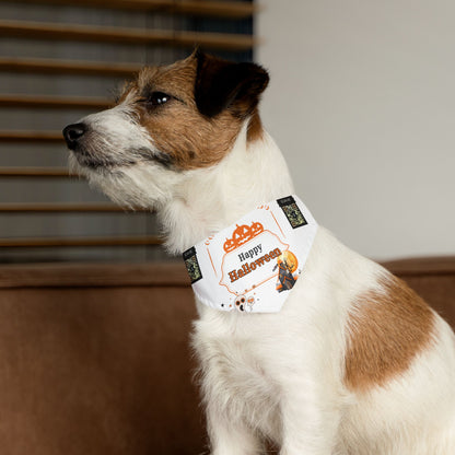 Howl-o-ween QR Pet Bandana Collar