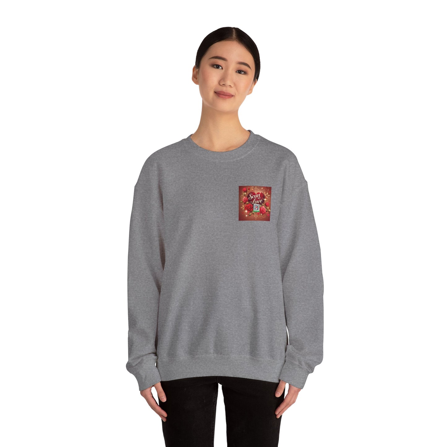 Scan My Love - Unisex Heavy Blend™ Crewneck Sweatshirt