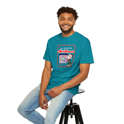 Unisex Christmas Spirit Garment-Dyed Shirt
