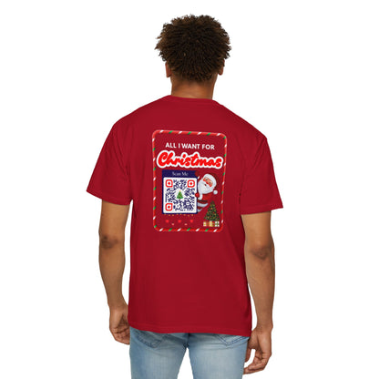 Unisex Christmas Spirit Garment-Dyed Shirt