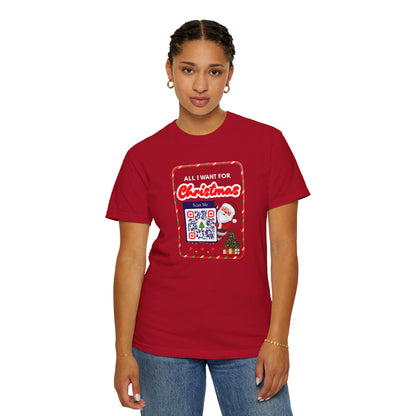 Unisex Christmas Spirit Garment-Dyed Shirt