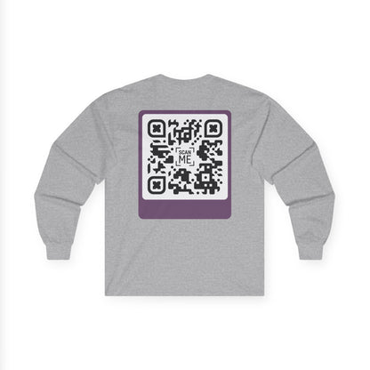 QR Long Sleeve Tee - Scannable 'Awesome'