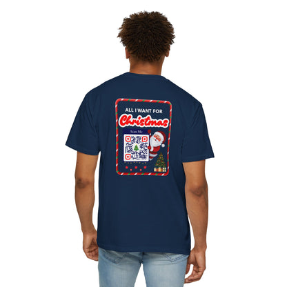 Unisex Christmas Spirit Garment-Dyed Shirt
