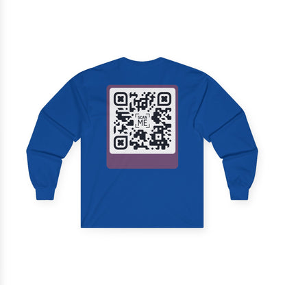 QR Long Sleeve Tee - Scannable 'Awesome'