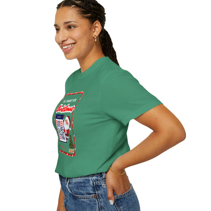 Unisex Christmas Spirit Garment-Dyed Shirt