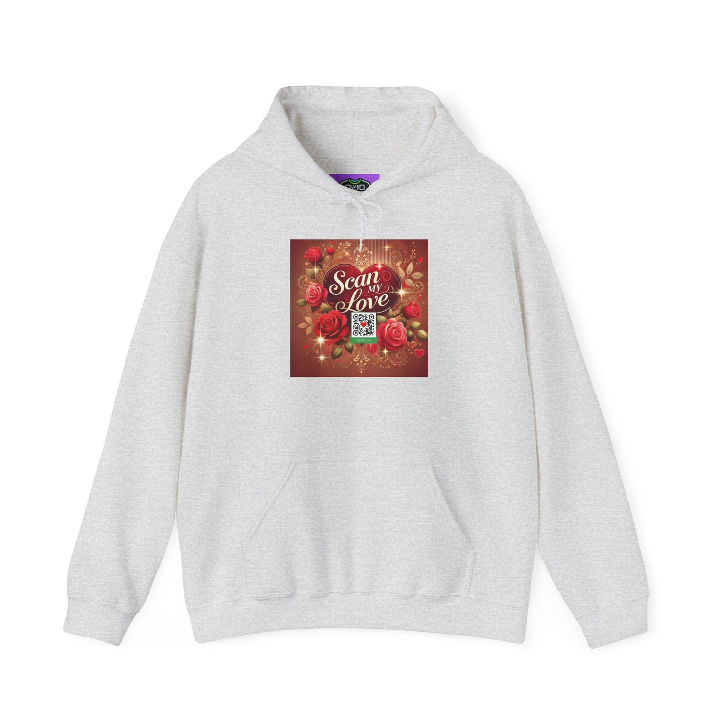 Scan My Love - Unisex Heavy Blend™ Hooded Sweatshirt