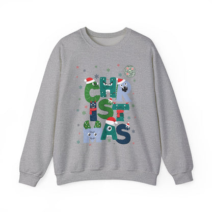QR-Enabled Festive Crewneck Sweatshirt