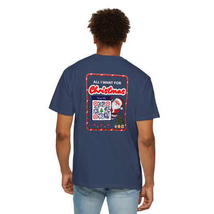 Unisex Christmas Spirit Garment-Dyed Shirt