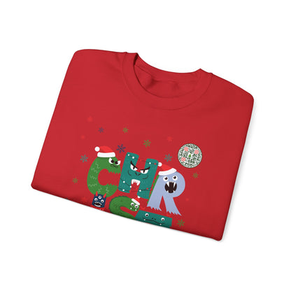 QR-Enabled Festive Crewneck Sweatshirt
